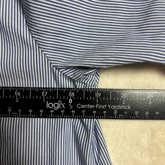 Scotch and Soda Womens Button‎ Down Blouse Size M Nautical Blue Striped Sailor - Picture 14 of 14